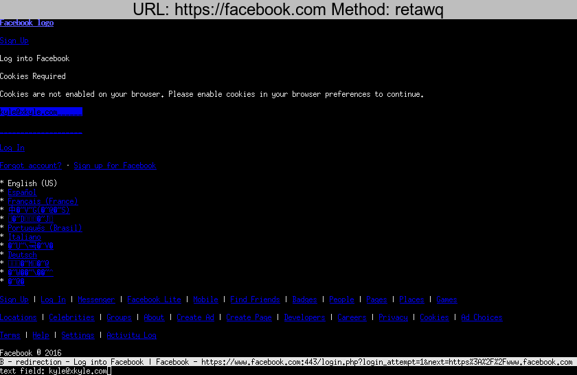 textual web browser